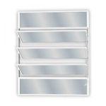 janela basculante de alumínio vidro mini boreal mgm 100x100cm soft branco (mp)