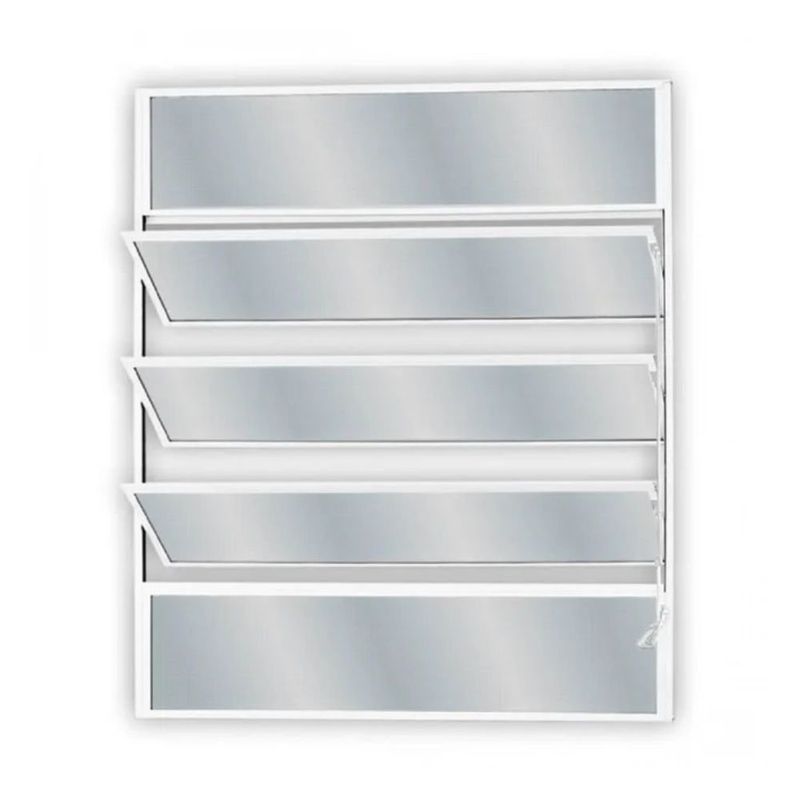 janela basculante de alumínio vidro mini boreal mgm 100x100cm soft branco (mp)