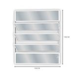 janela basculante de alumínio vidro mini boreal mgm 100x100cm soft branco (mp)
