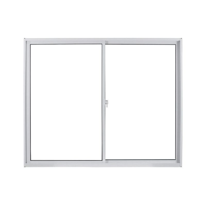 janela de correr em alumínio vidro mini boreal 2 folhas mgm 100x120cm soft branco (mp)