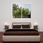 janela de correr em alumínio vidro mini boreal 2 folhas mgm 100x120cm soft branco (mp)