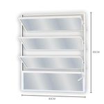 janela basculante de alumínio vidro mini boreal mgm 80x80cm soft branco (mp)