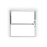 janela basculante de alumínio vidro mini boreal mgm 50x50cm soft branco (mp)
