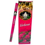 incenso de verbena para harmonia taj mahat caixa com 25 pacotes (mp)