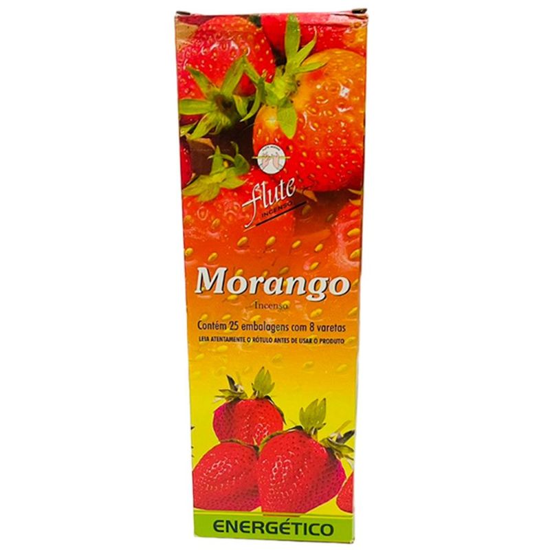 incenso de morango enérgico zed black caixa com 25 pacotes (mp)