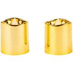 vela decorativa cromus led 2 unidades ouro (mp)