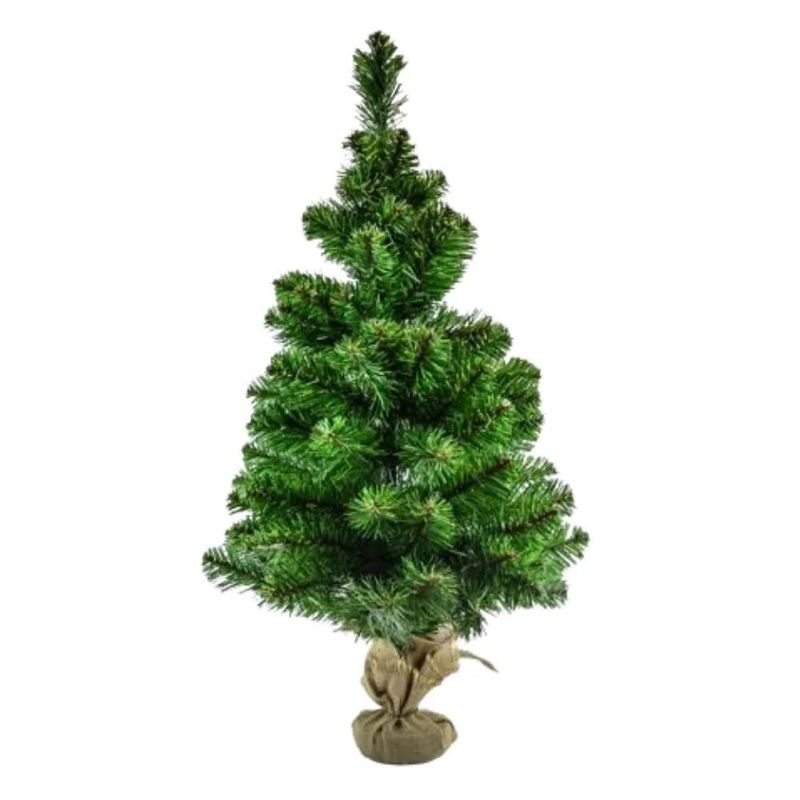 árvore de natal tok com base 60cm verde (mp)