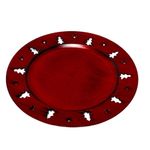 sousplat natalina tok 35cm vermelho (mp)