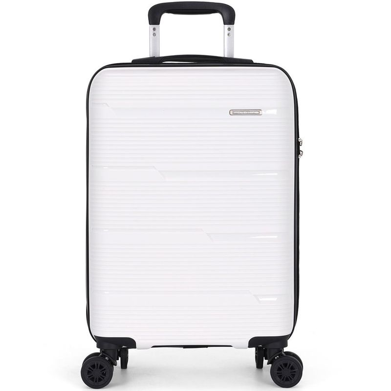 mala de viagem luxcel pequena branco polo king mf10452pk-p