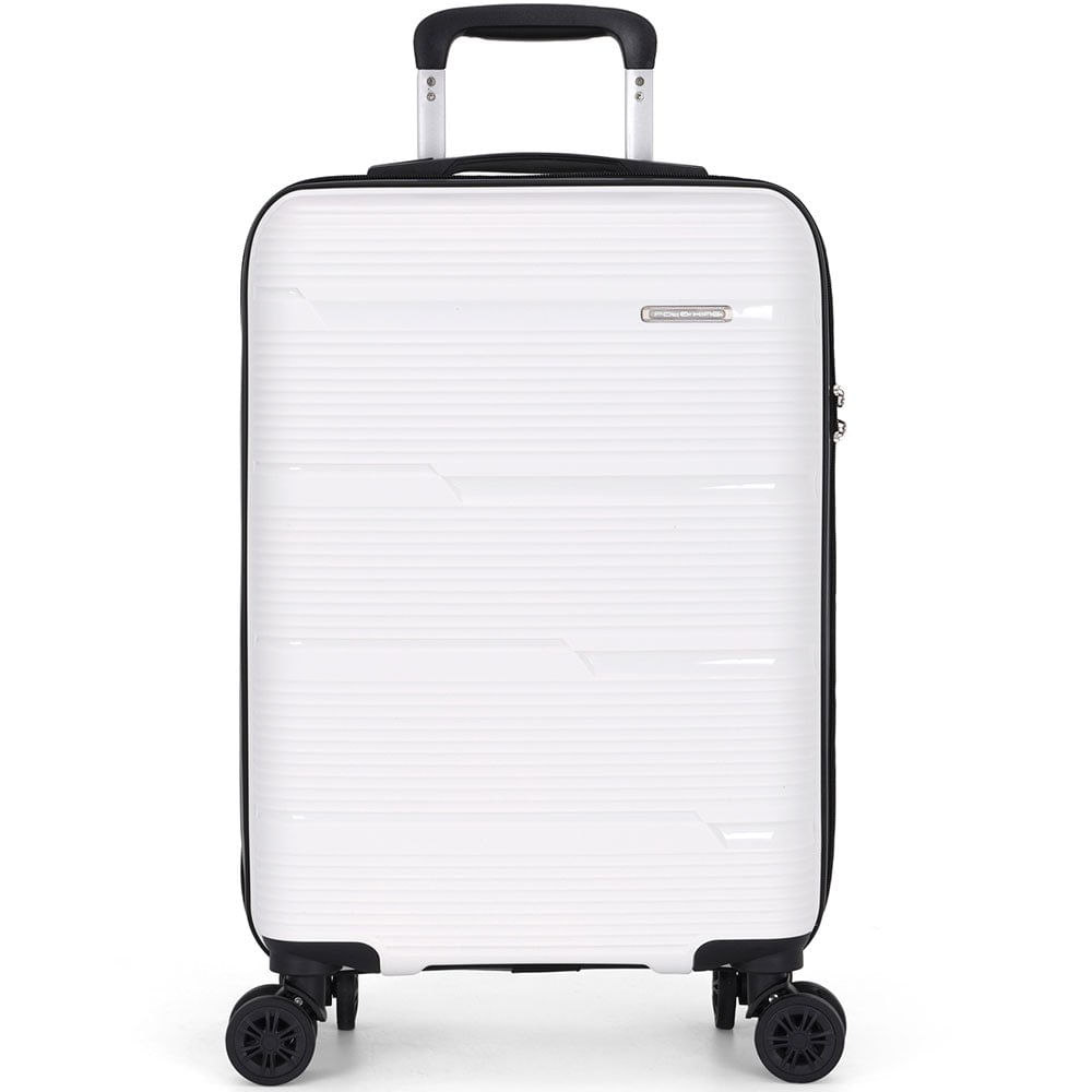 Mala de Viagem Luxcel Pequena Branco Polo King MF10452PK-P