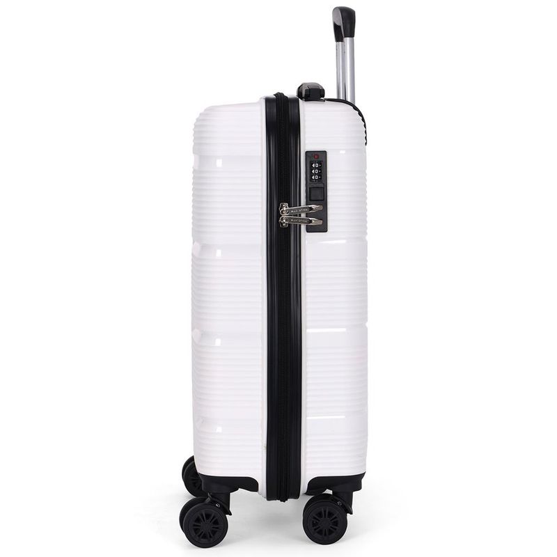 mala de viagem luxcel pequena branco polo king mf10452pk-p