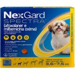 antipulgas e carrapatos nexgard para cães 3 tabletes 3,6 a 7,5kg (mp)