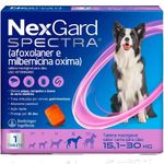 antipulgas e carrapatos nexgard para cães 1 tablete 15,1 a 30kg (mp)