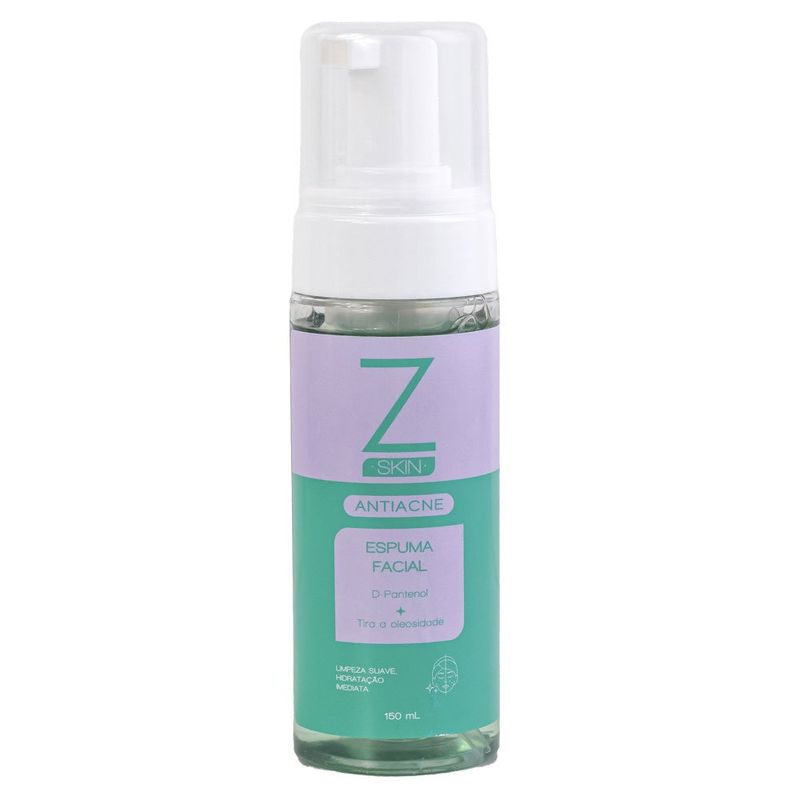 espuma facial zanphy skin antiacne 150ml