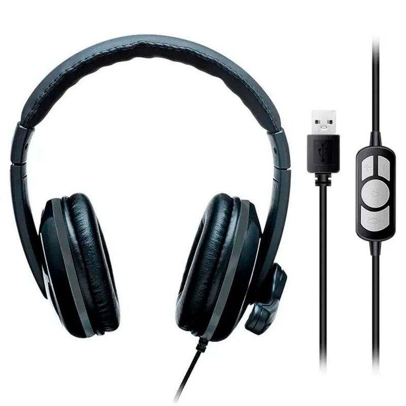 headset multilaser pro com fio preto ph317 (mp)