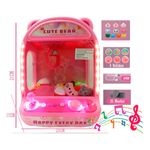 mini maquina de pegar urso toys rosa (mp)