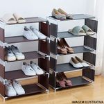 sapateira casita em ferro com 5 níveis para 10 pares de sapatos 43x22x72cm (mp)