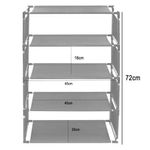 sapateira casita em ferro com 5 níveis para 10 pares de sapatos 43x22x72cm (mp)