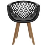 conjunto de cadeiras 2 unidades seat&co web preto wood