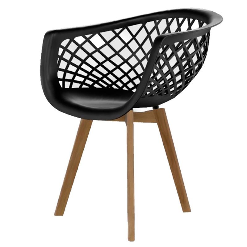 conjunto de cadeiras 2 unidades seat&co web preto wood