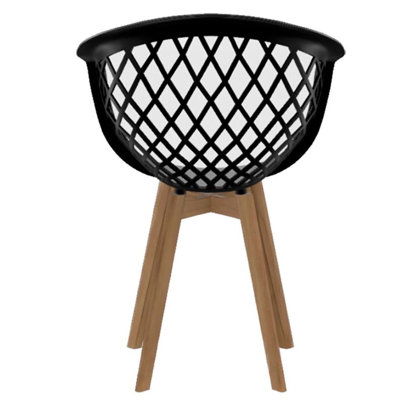 conjunto de cadeiras 2 unidades seat&co web preto wood