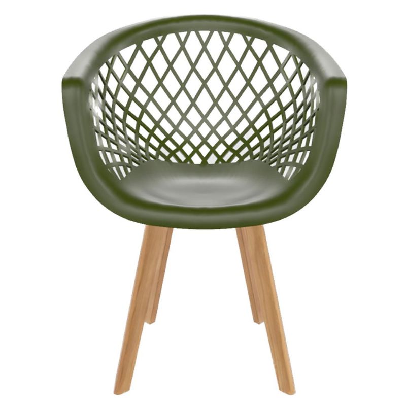 conjunto de cadeiras 2 unidades seat&co web verde wood