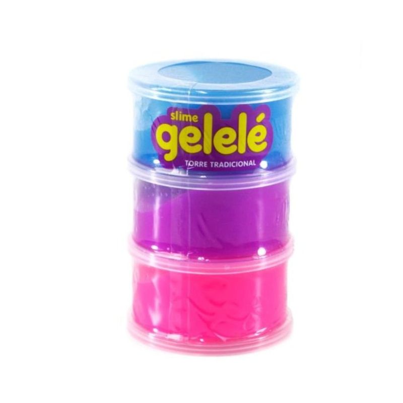 slime tradicional torre 196g gelelé cores sortidas (mp)