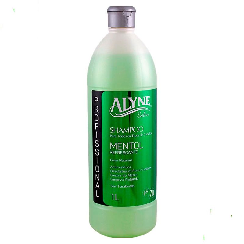 shampoo alyne antirresíduos mentol refrescante 1l