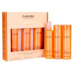 kit profissional shampoo condicionador e booster cadiveu nutri glow (mp)