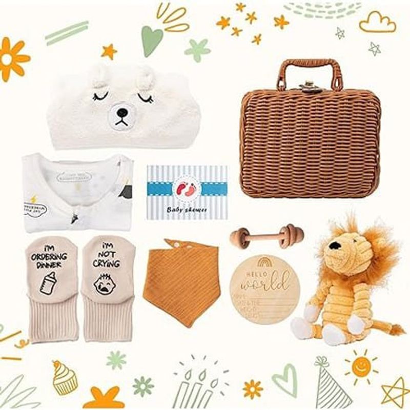 kit chá de bebê hbselect branco a-bi