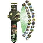 relógio infantil com projeção de dinossauro 24 padrões minda shintani a-bi