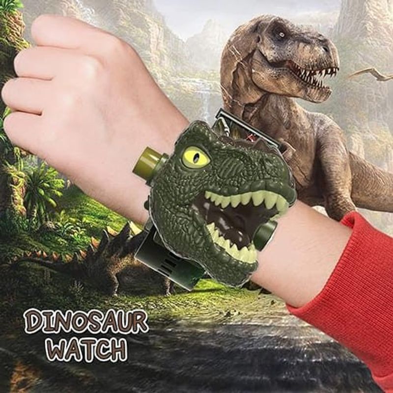 relógio infantil com projeção de dinossauro 24 padrões minda shintani a-bi