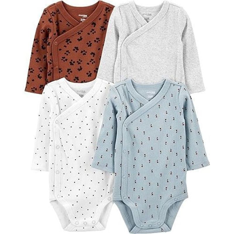 conjunto 4 peças simple joys macacão sortido anim 24m anim a-bi