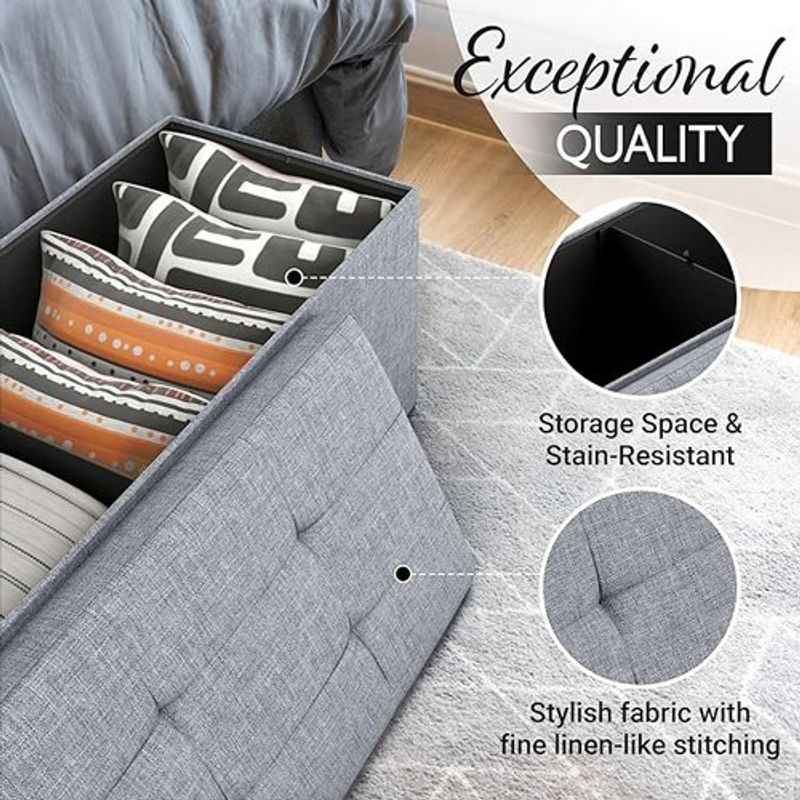 puff baú lifetime home cinza a-bi