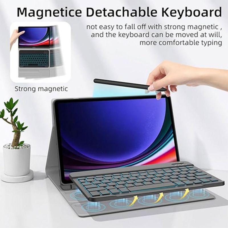 capa e teclado para galaxy tab s9 preto a-bi