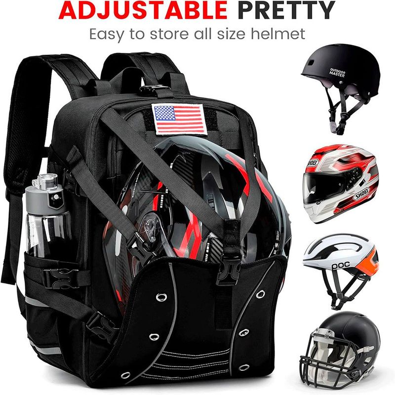 mochila de motociclista para capacete aocrin a-bi
