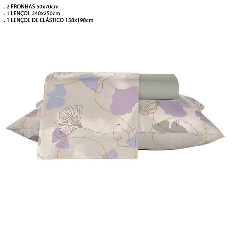 jogo de cama 4 peças queen teka 240x250cm encanto (mp)