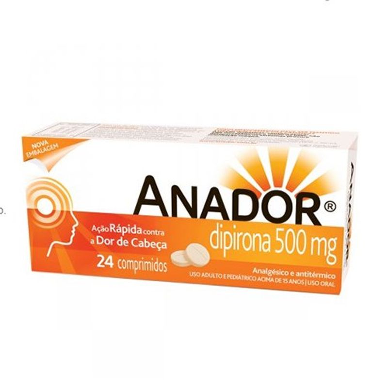 anador 500mg 24 comprimidos