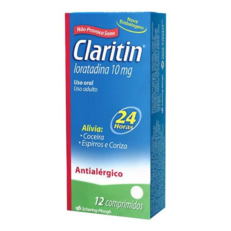 claritin 10mg 12 comprimidos merck sharp