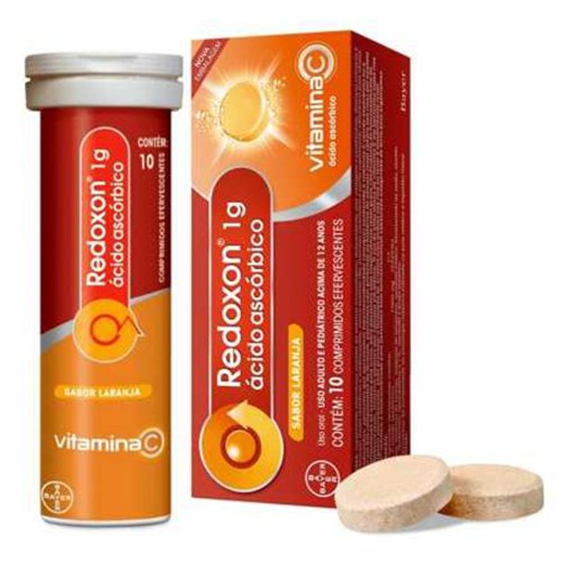 redoxon 1g 10 comprimidos sabor laranja