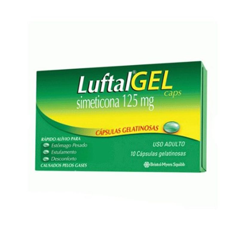 luftalmax gel 125mg cx 10 cápsulas gelatinosas