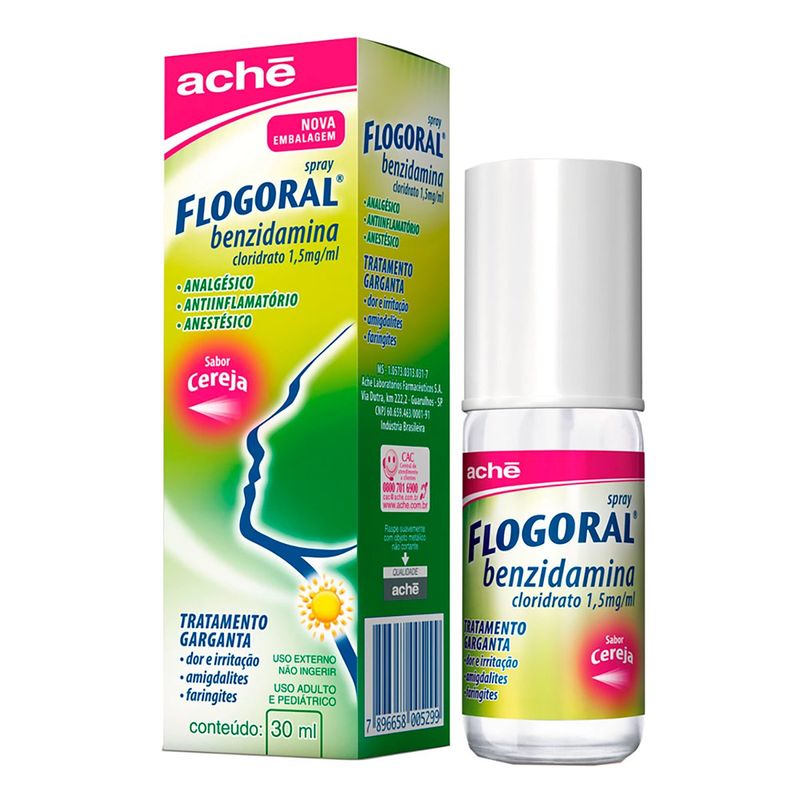 flogoral spray sabor cereja 30ml