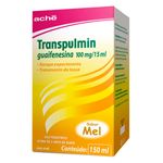 transpulmin 100mg/15ml xarope sabor mel fr 150ml