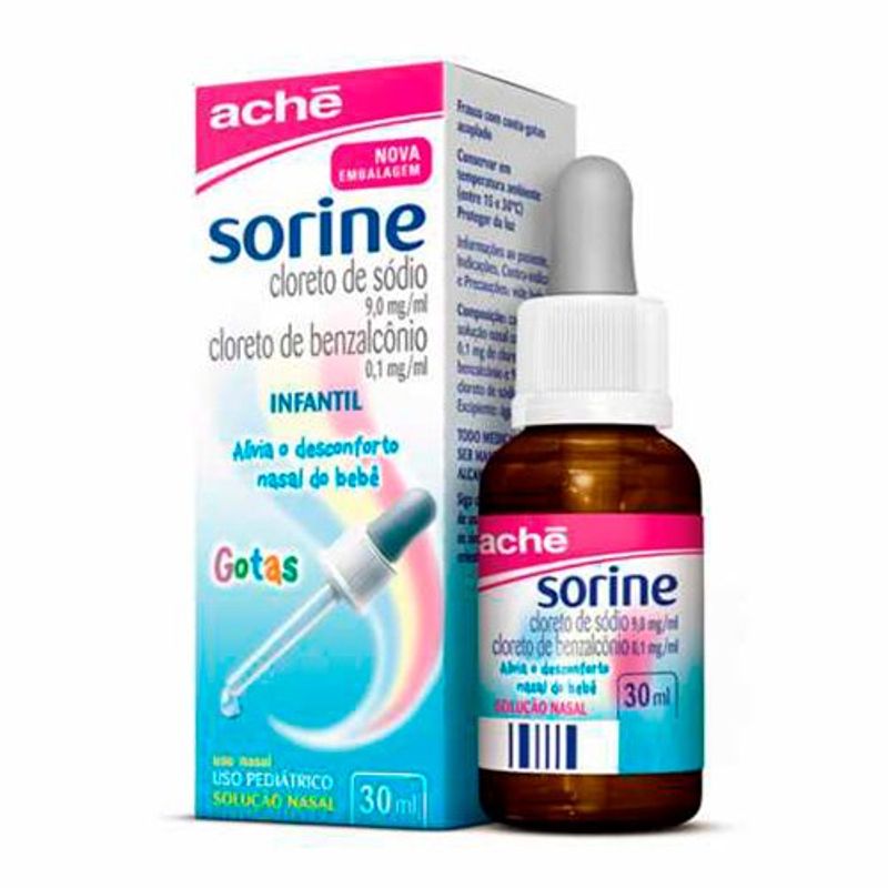 sorine pediátrico conta-gotas solução nasal 30ml