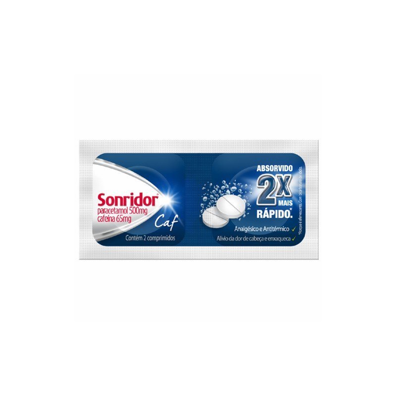 sonridor caf 500+65mg 2 comprimidos paracetamol+cafeína