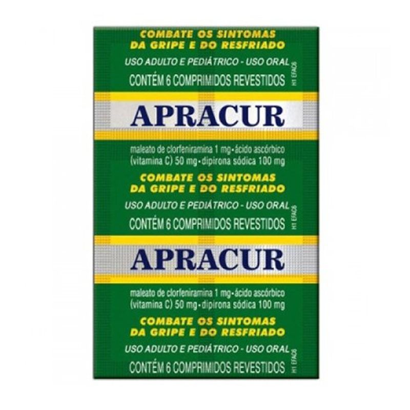 apracur 6 comprimidos