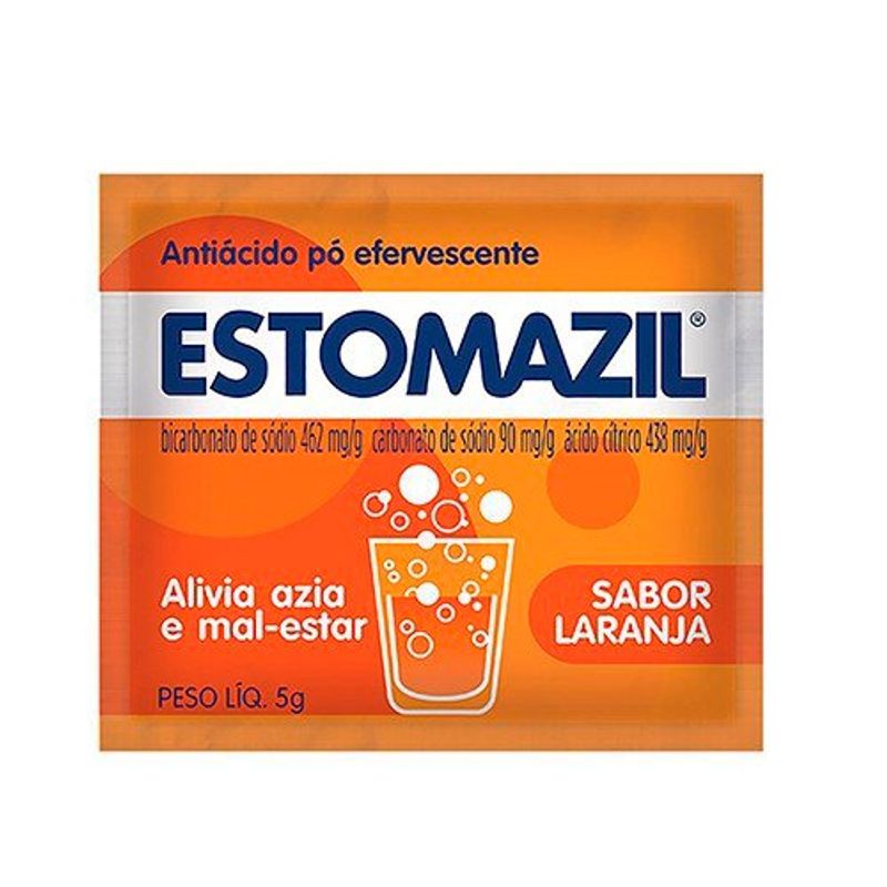 estomazil 5g pó efervescente sabor laranja