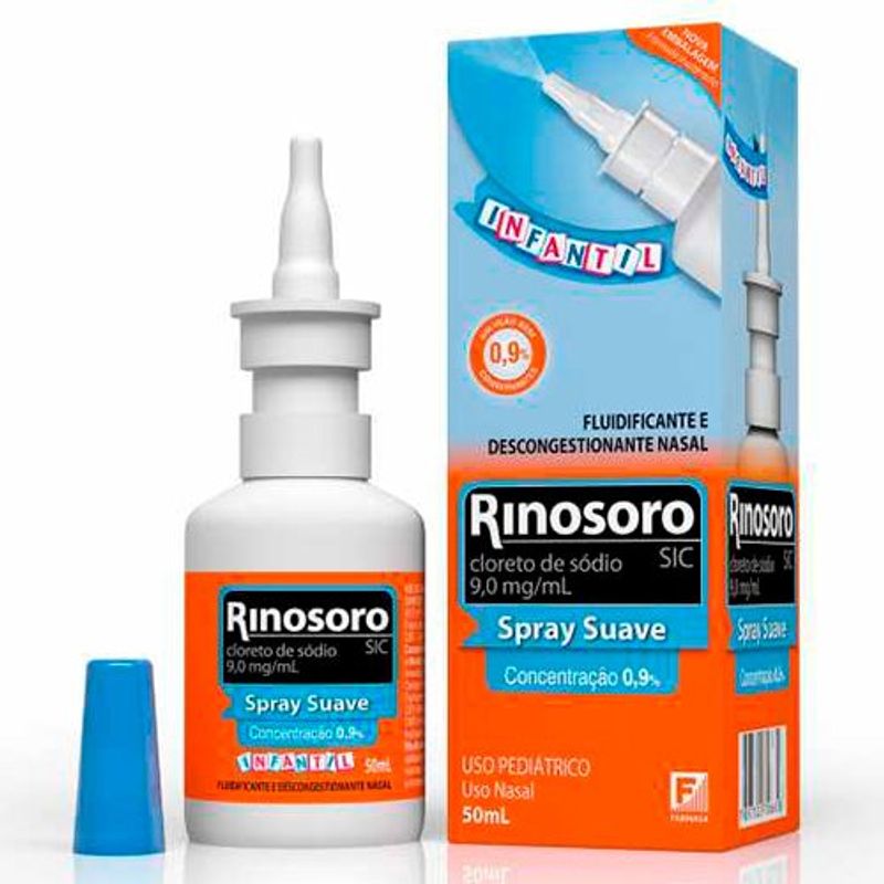rinosoro infantil 9mg solução nasal 50ml