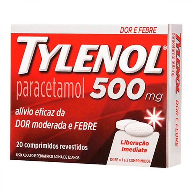 tylenol 500mg 20 comprimidos