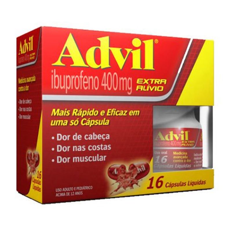 advil 400mg 16 cápsulas